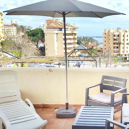 아파트 El Estudio De La Playa Benalbeach Gran Terraza Vistas Al Mar